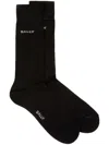 Bally Logo-intarsia Socks In Black