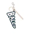 Bally Logo Key Chain In White
