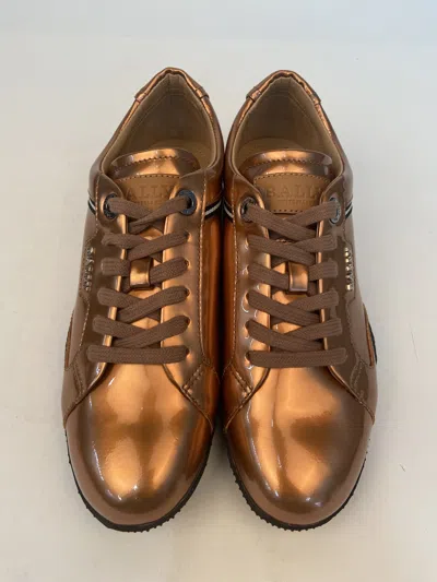 Bally Logo Lace Up Casual Sports Shoes In Green