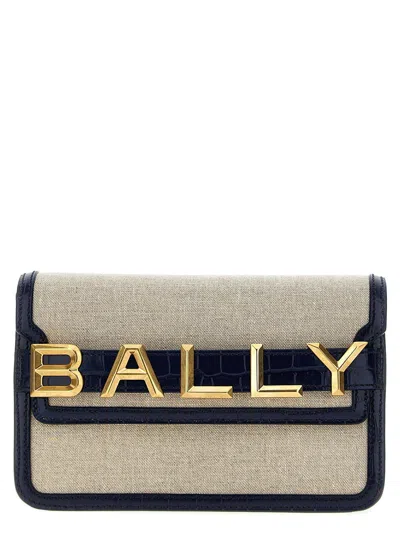 Bally Logo Lettering Crossbody Bag In White