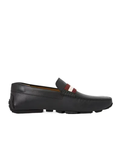 Bally Logo Loafers In Green
