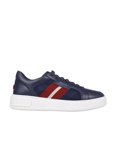 BALLY BALLY STRIPE DETAILED LACE-UP SNEAKERS