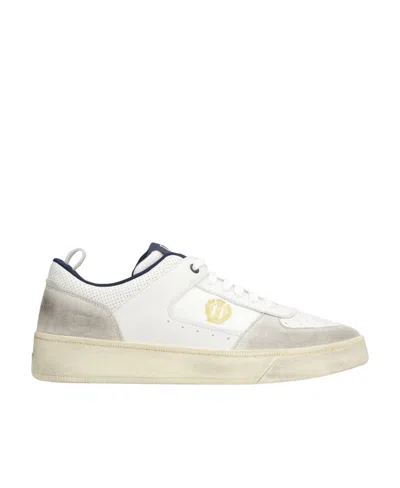 Bally Logo Low-top Leisure Sneakers In White