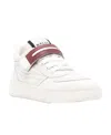 Bally Calf Leather Round Toe Sneakers In White