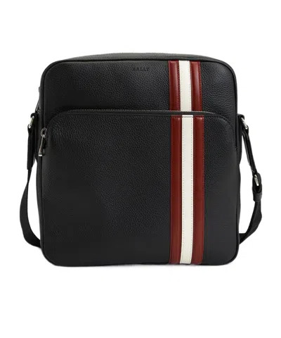 Bally Logo Messenger Bag In Black