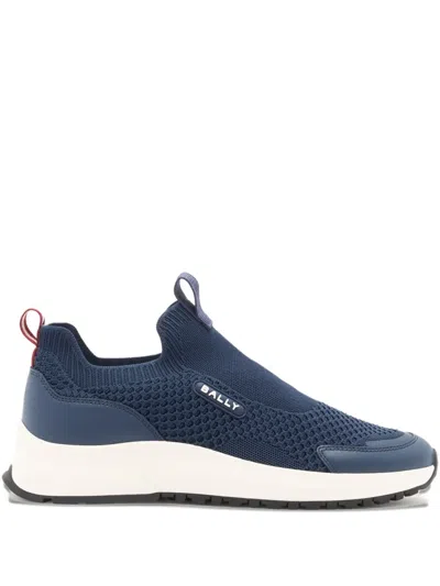 Bally Logo-motif Sneakers In Blue