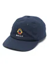 Bally Logo-patch Baseball Cap In Blue