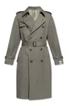 BALLY BALLY LOGO PATCH BELTED TRENCH COAT