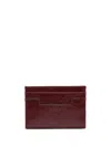 Bally Logo-patch Cardholder In Red