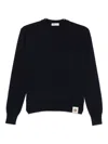 Bally Long Sleeve Crew Neck Knitwear Top In Blue