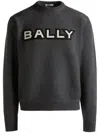 Bally Logo-patch Jumper In Grey
