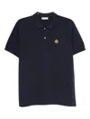 Bally Cotton Logo Piquet Polo In Blue