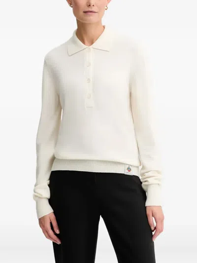 Bally Logo-patch Polo Top In Black