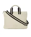 Bally Logo Patch Shoulder Bag In Nude