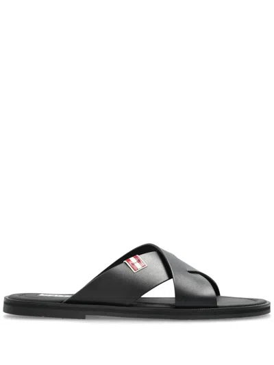 Bally Logo-patch Slides In 黑色