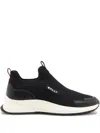 Bally Logo-patch Sneakers In Black