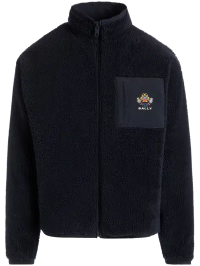 Bally Sweatshirt Mit Logo-patch In Blau