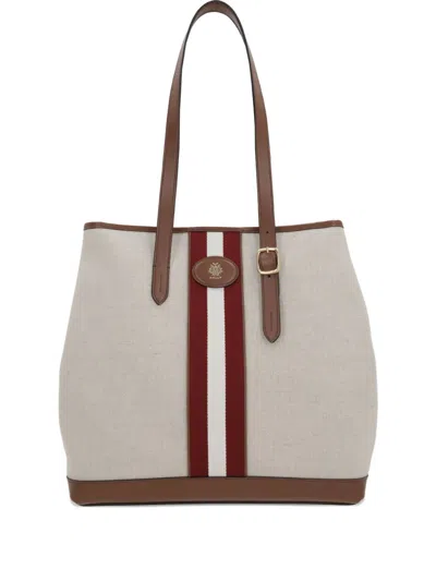 BALLY LOGO-PATCH TOTE BAG