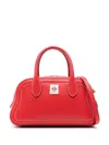 Bally Logo-patch Tote Bag In Red