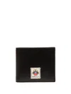 Bally Logo-patch Wallet In Black