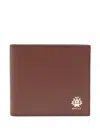 Bally Logo Patch Wallet In Brown