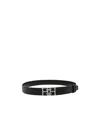 Bally Logo-plaque Adjustable Belt In Black