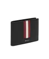 Bally Logo Plaque Bi-fold Wallet In Black