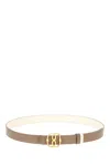 BALLY BALLY LOGO PLAQUE BUCKLED REVERSIBLE BELT