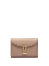 Bally Logo-plaque Calf Leather Wallets In Neutrals