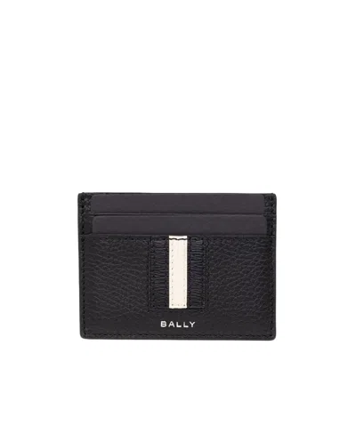 Bally Logo Plaque Card Holder In Black