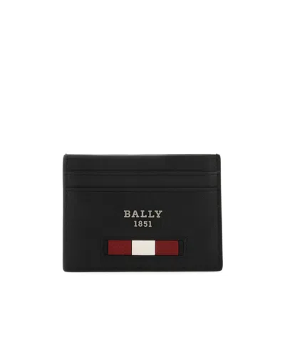 Bally Logo Plaque Cardholder In Black