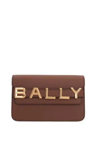 Bally Logo Plaque Crossbody Bag In Leather