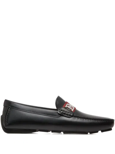 Bally Logo-plaque Leather Loafers