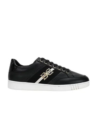 Bally Logo-plaque Low-top Sneakers In Black
