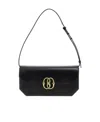 Bally Logo Plaque Shoulder Bag In Black