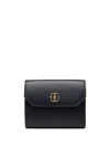 Bally Logo-plaque Wallet In Black
