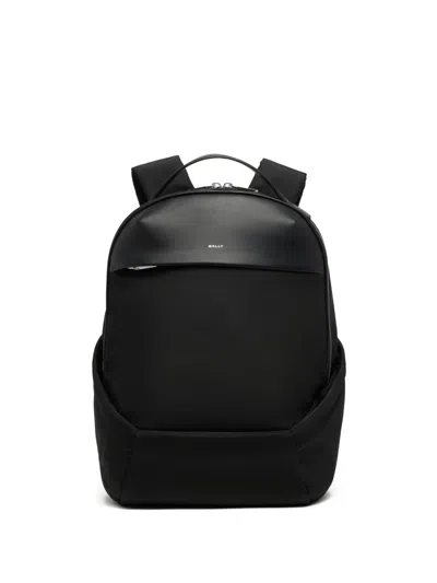 Bally Logo-print Backpack In Black