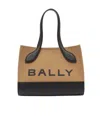 Bally Small Patterned Tote Bag In Black