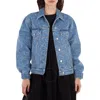 Bally Logo-print Cotton Denim Jacket In Blue