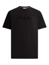Bally Logo-print Cotton T-shirt In Black