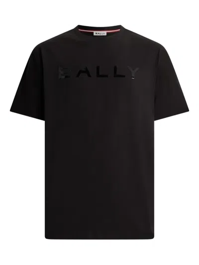 Bally Logo-print Cotton T-shirt In Black