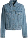 Bally Logo-print Denim Jacket In Blue