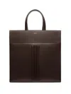 Bally Logo-print Leather Tote Bag In Brown