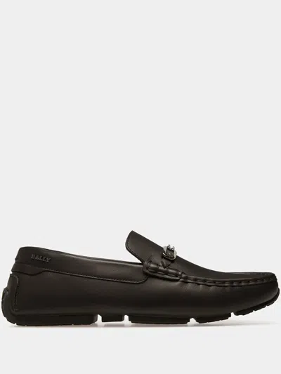 Bally Logo-print Loafers In Black