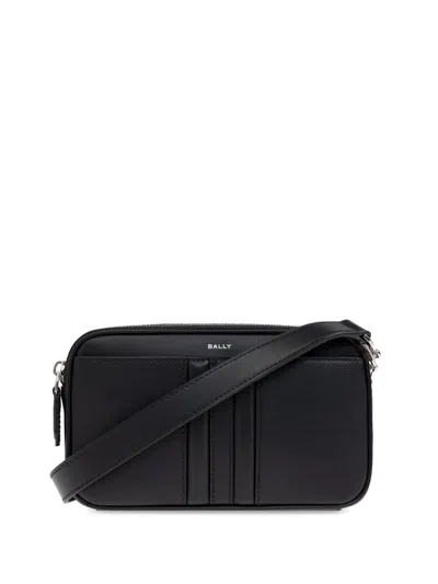 Bally Logo-print Messenger Bag In Black