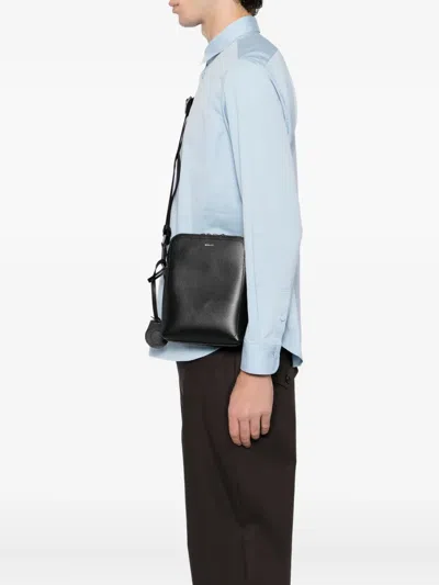 Bally Logo-print Messenger Bag In Black