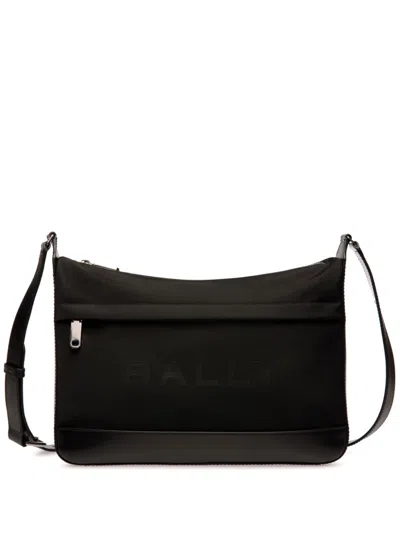 Bally Logo-print Messenger Bag In Black