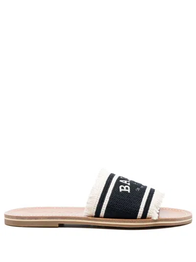 Bally Bianka Logo Embroidered Flat Slides In Multi