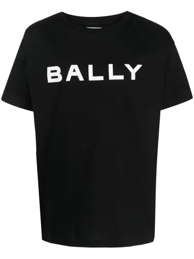 Bally Metallic Logo T-shirt In Black