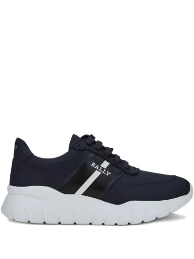 Bally Logo-print Sneakers In Blue